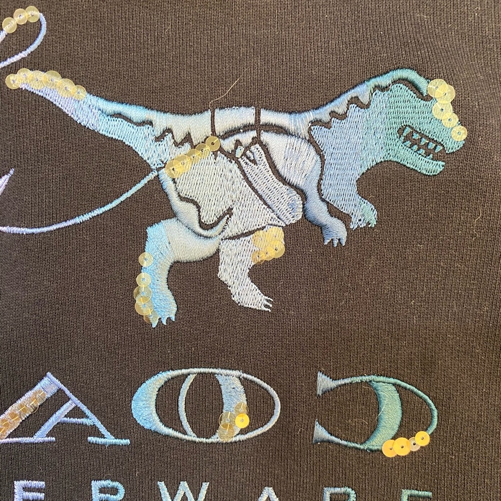 COACH🤩Mirrored Rexy & Carriage Satin Stitch Sweatshirt, XS - Picture 4 of 10